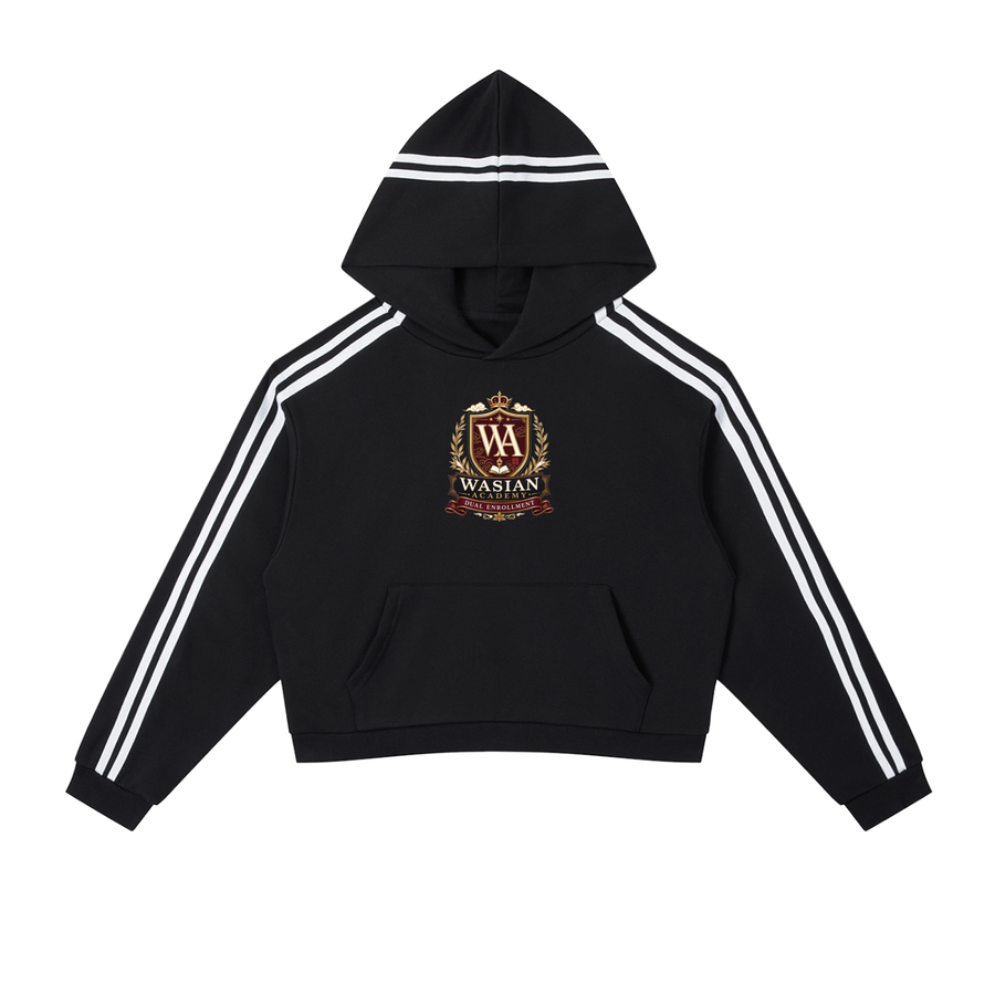 Wasian Cropped Hoodie